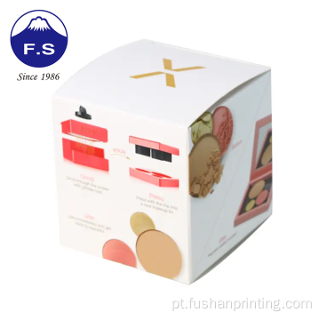 Papel de laminação brilhante de papel de arte personalizada Caixa de biscoitos